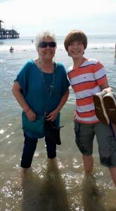 getting feet wet in pacific ocean