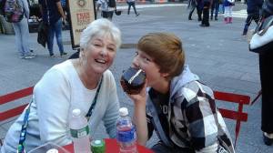 ethan eating his cupcake