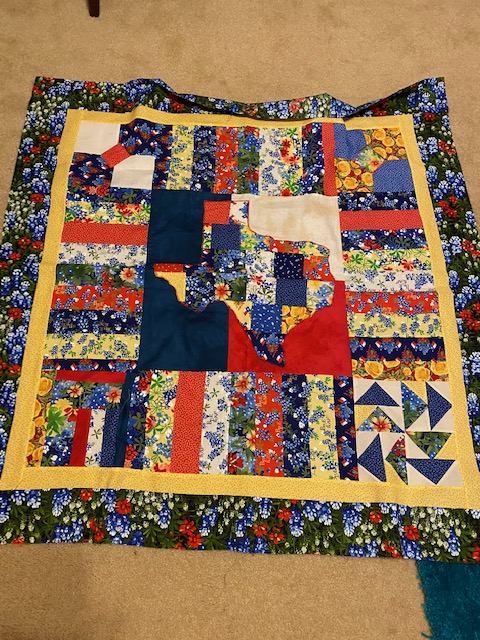 My finished bluebonnet quilt 2020